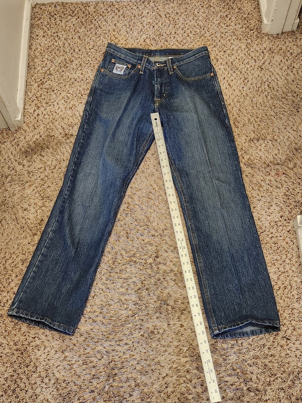 Cinch White Label Jeans Men 29x30 Relaxed Straight Leg Western Rmcc-1957-c